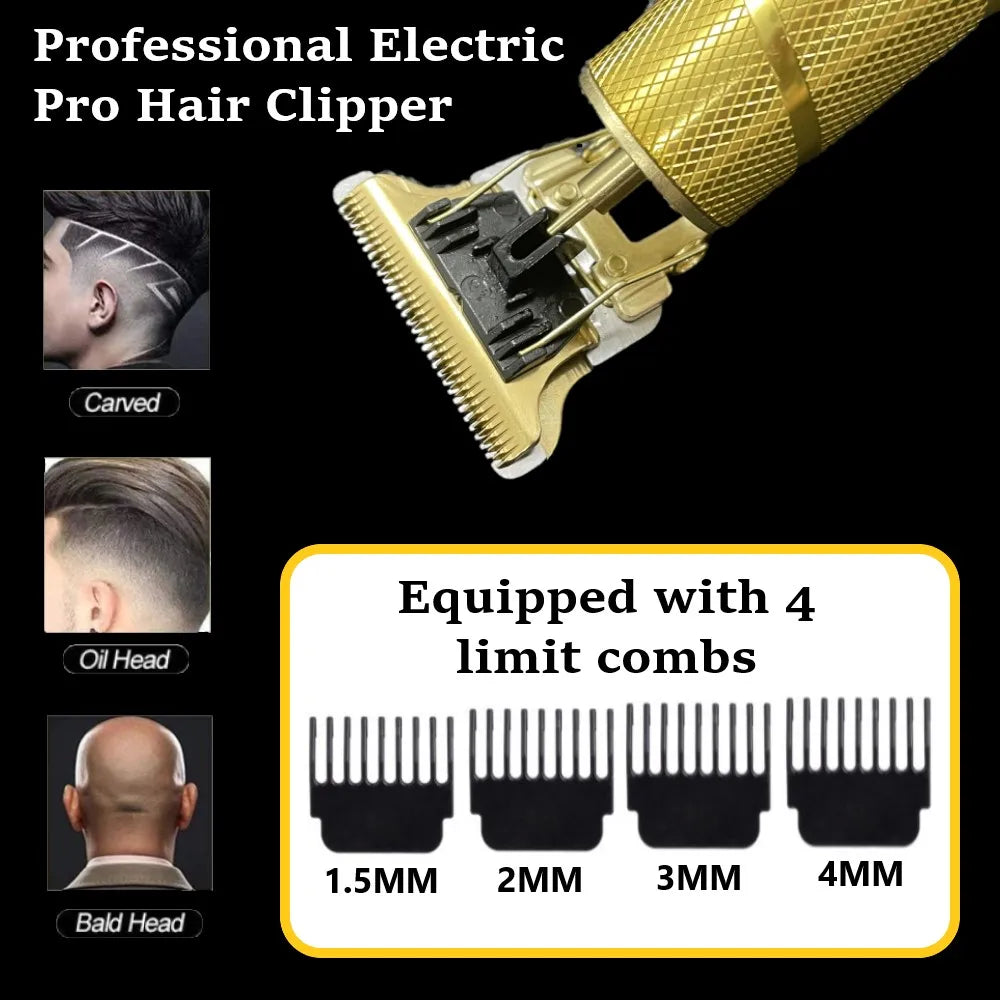 Wireless Professional Hair Clipper β Electric Beard & Hair Trimmer for Men