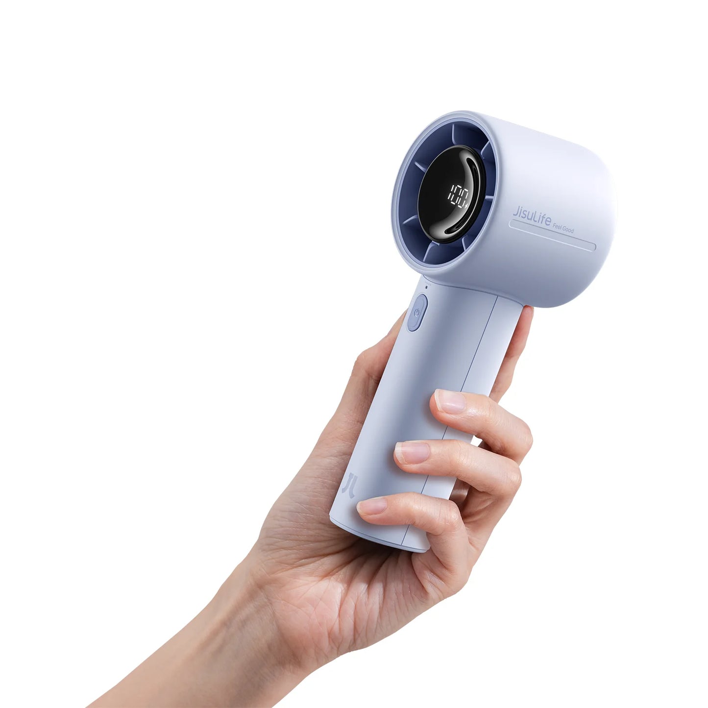 JISULIFE Life10s Portable Mini Fan β Handheld Fan with 5000mAh Battery & 5 Wind Speeds
