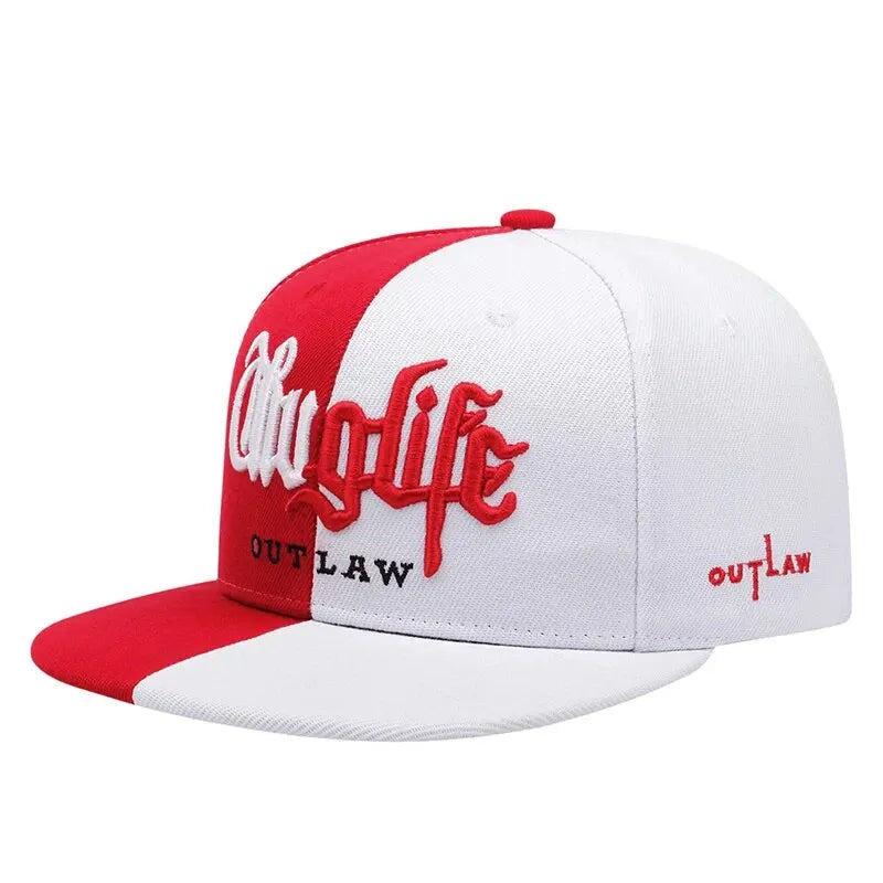 Thug Life Embroidered Snapback Cap β Adjustable Hip-Hop Baseball Hat for Adults