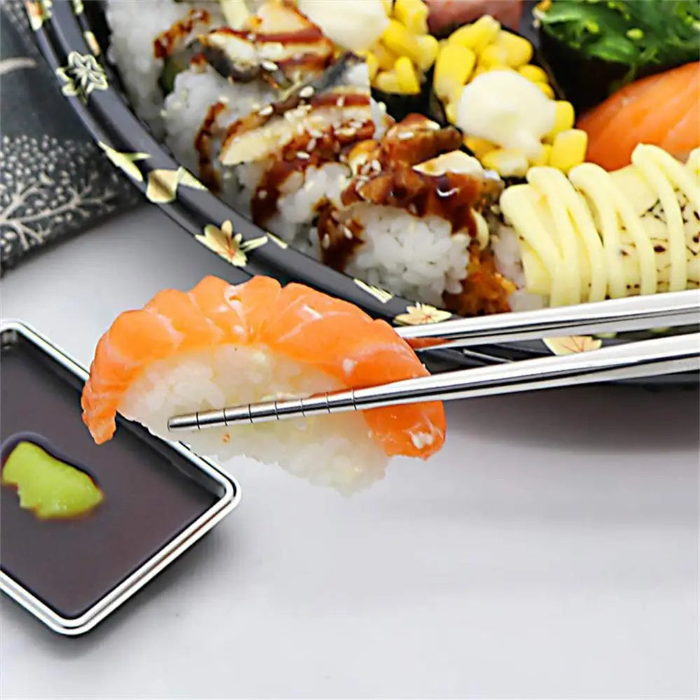 Chopsticks Set β Anti-Slip Metal Reusable Sticks (1β5 Pairs)