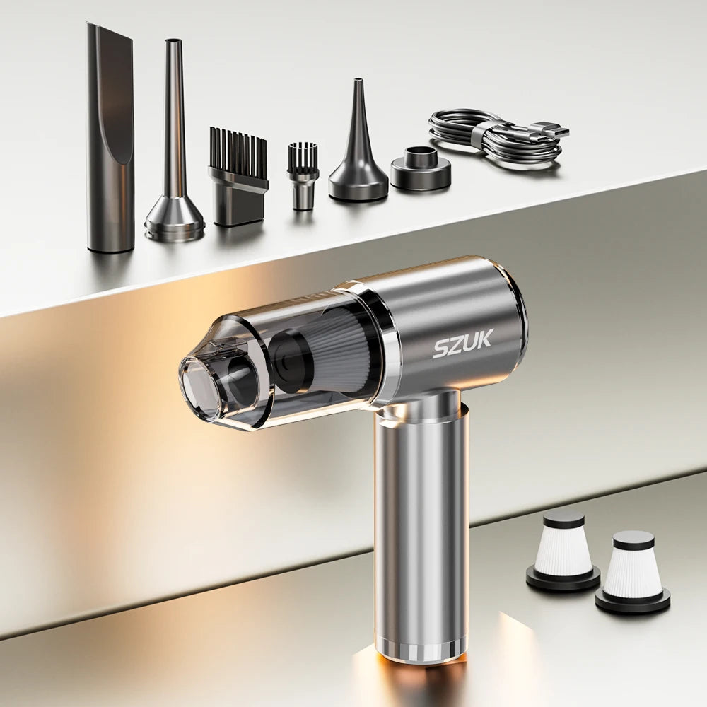 SZUK Mini Car Vacuum Cleaner β 165000Pa Wireless Handheld Vacuum with Powerful Suction