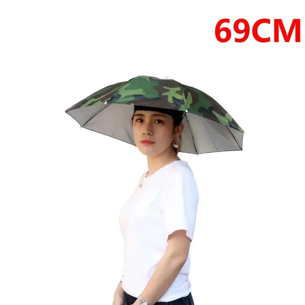 Foldable Umbrella Hat β Double-Layer Sun Cap for Outdoor & Fishing