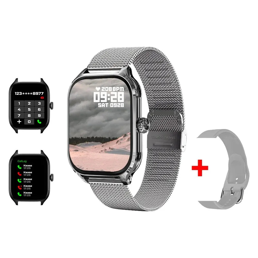 H9 Smart Watch 2.01" HD Screen β Call, Message, Fitness & Weather for Men & Women