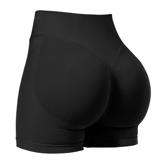 4.5'' Scrunch Bum Impact Gym Shorts β Seamless Ribbed Waist Yoga & Running Shorts