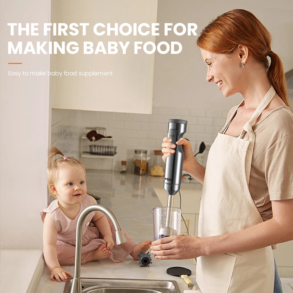 4-in-1 Hand Blender β 1000W Stick Mixer with Beaker & Chopper