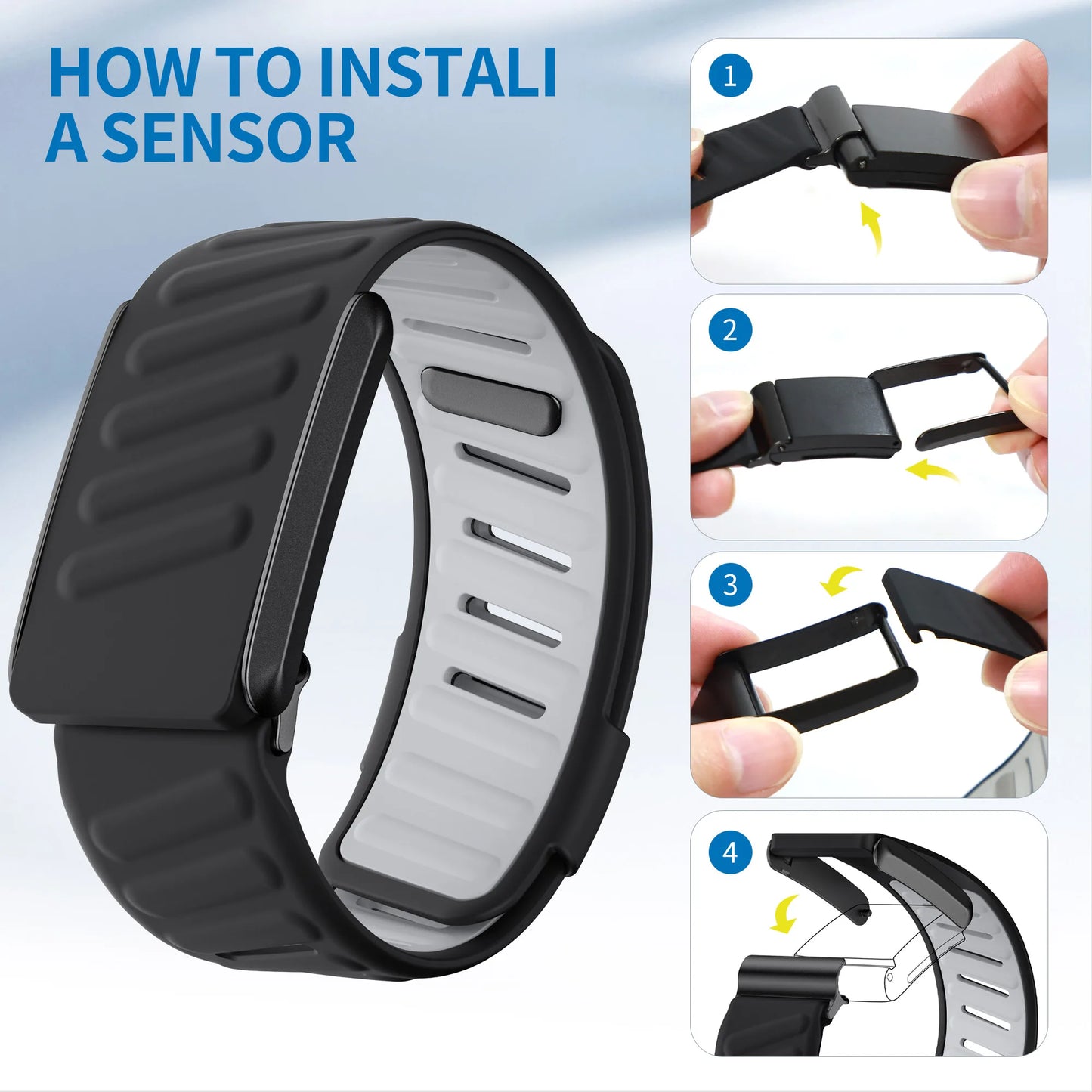 SportFlex Silicone Replacement Strap β For WHOOP 4.0 Fitness Tracker