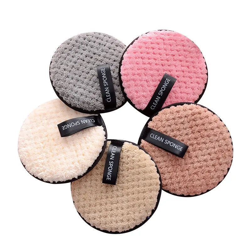 4PCS Reusable Microfiber Makeup Remover Pads β Eco-Friendly Face Cleaning Towels
