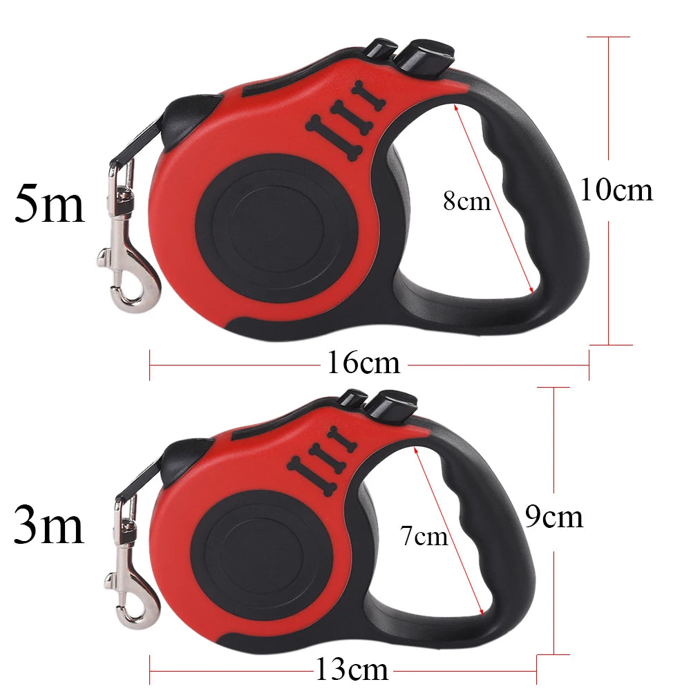 3M/5M Retractable Leash for Small Dogs & Cats β Durable Nylon Walking Lead