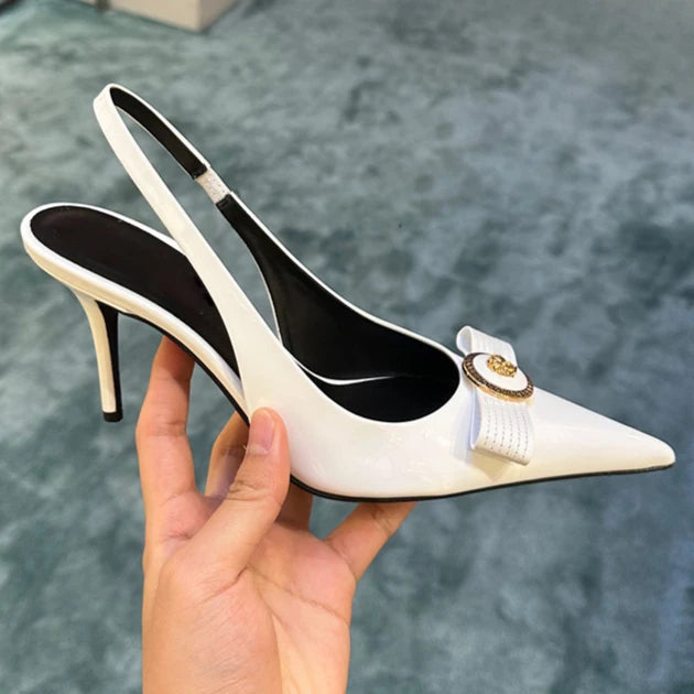 BowElegance β French Thin Heel Pointed Pumps