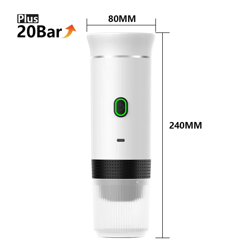 Wireless Portable Espresso Maker β 3-in-1 Travel Coffee Machine for Car, Home & Camping
