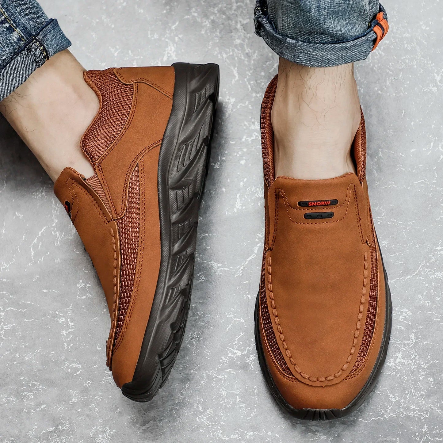 AirFlex 2025 – Men’s Breathable Leather Casual Loafers