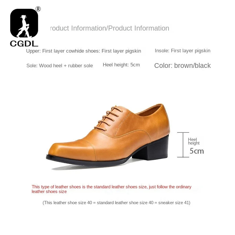 FormoLift – Men’s Square Toe Elevated Dress Shoes