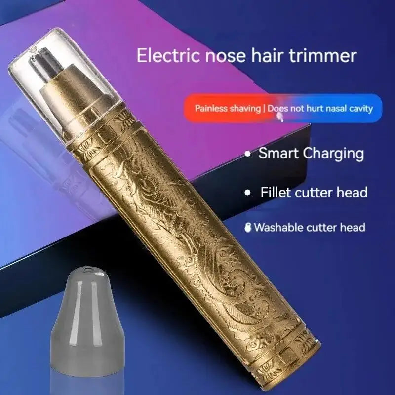 GoldTrim Duo โ Dragon & Phoenix Nose Hair Trimmer (Unisex)