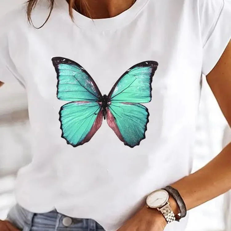 HeartPop β Women's Y2K Love Print Summer Tee