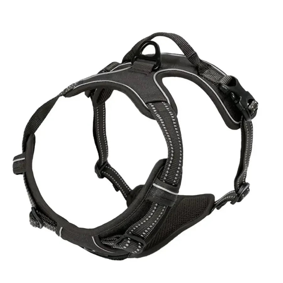 No-Pull Reflective Dog Harness – Front-Clip, Heavy-Duty with Handle for Large Dogs