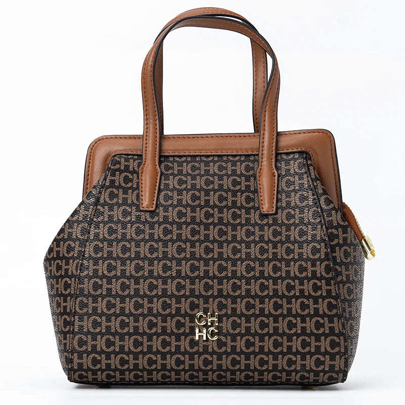 CH Classic β Monogram Zipper Shoulder Bag
