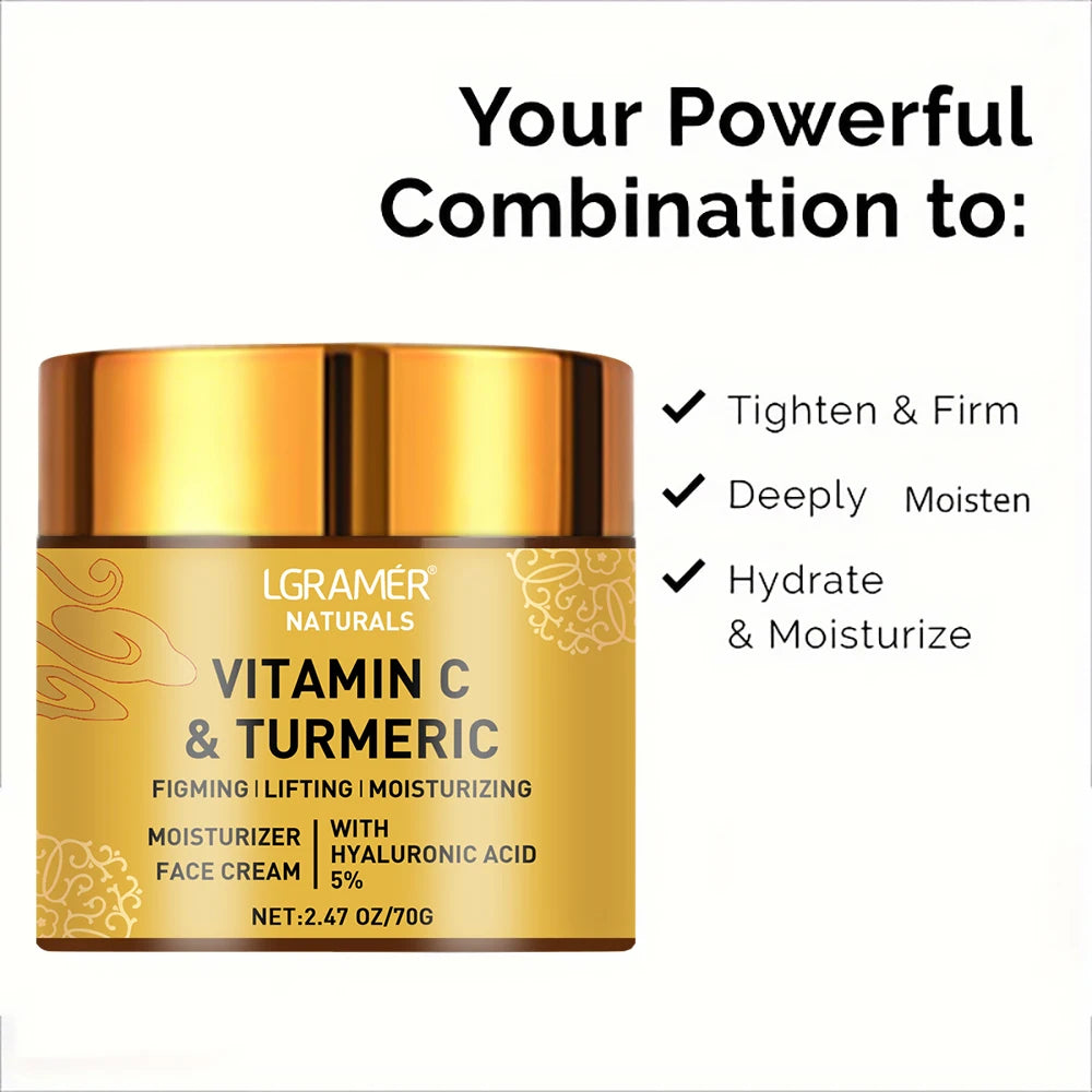 GlowBalance – Turmeric & Vitamin C Face Cream with Retinol & Hyaluronic Acid