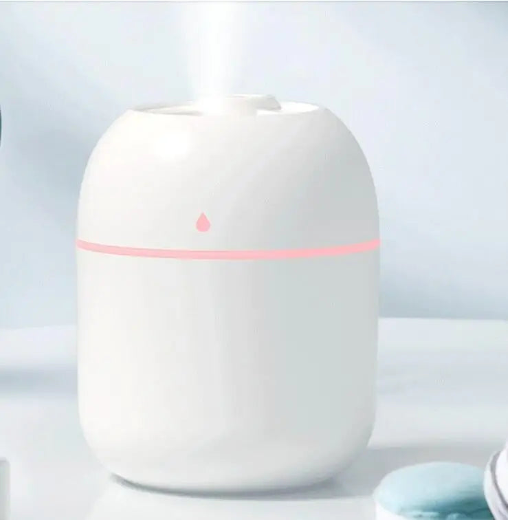 AromaGlow β 250ML USB Mini Humidifier & Essential Oil Diffuser with LED Light