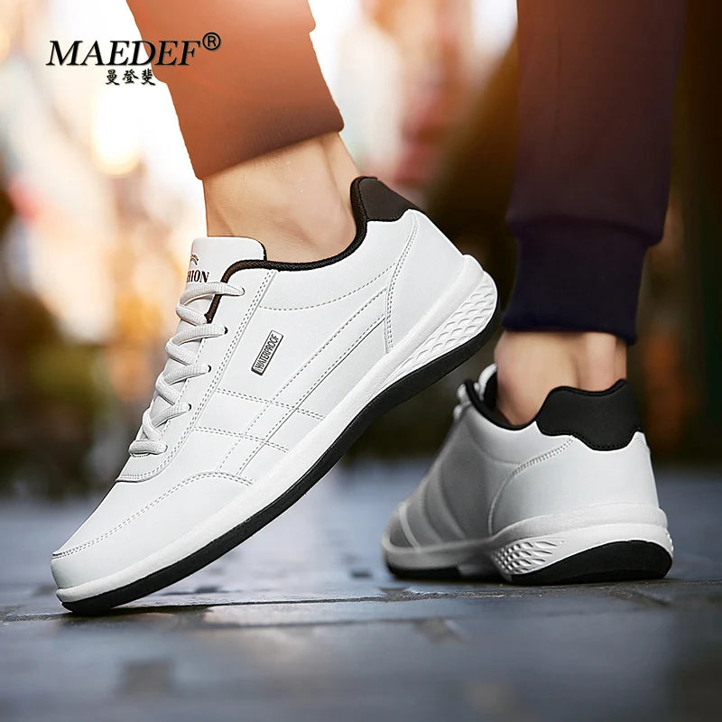 MAEDEF Vulcan β Waterproof Leather Casual Sneakers for Men