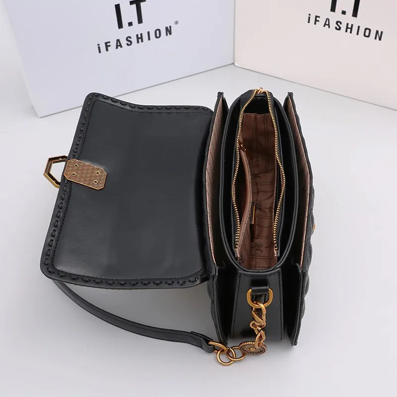 DiamondGrid β 2025 High-End Small Square Crossbody Bag