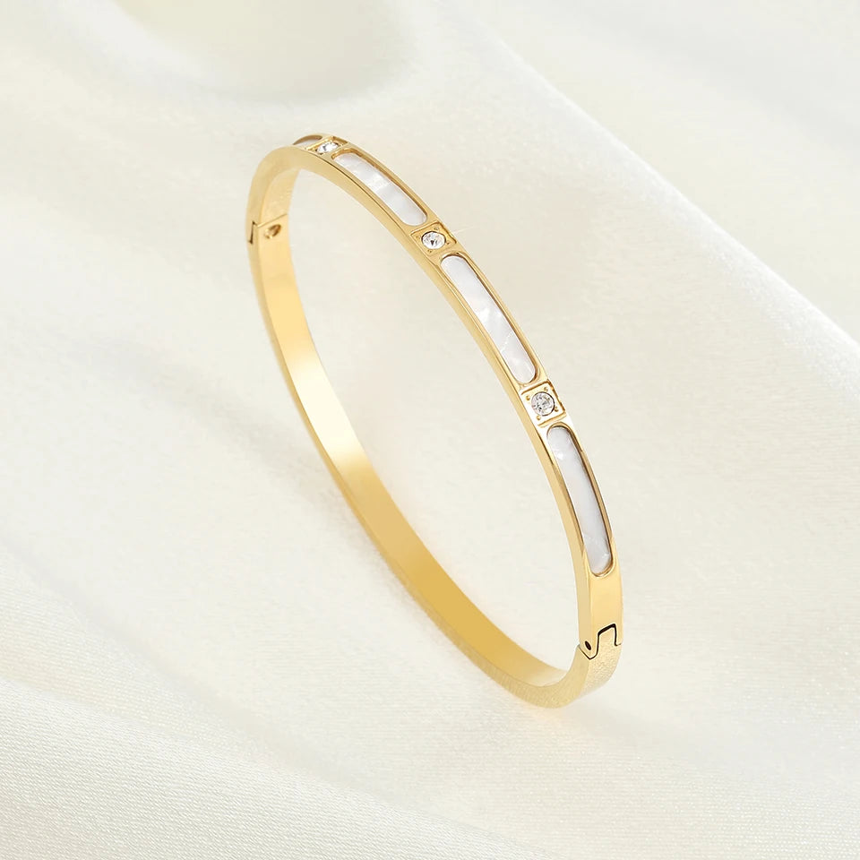CloverNail β Lucky Gold Stainless Steel Bracelet Set