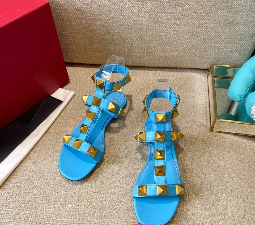 RomaChic 2025 β Rivet High-Top Flat Sandals