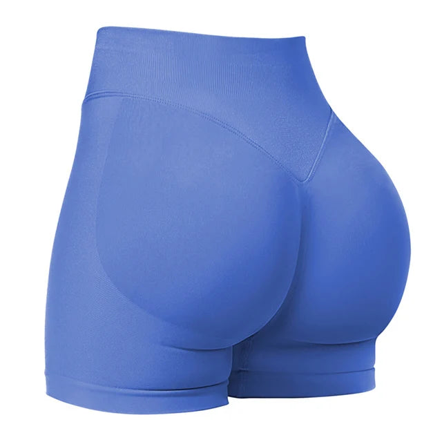 4.5'' Scrunch Bum Impact Gym Shorts β Seamless Ribbed Waist Yoga & Running Shorts