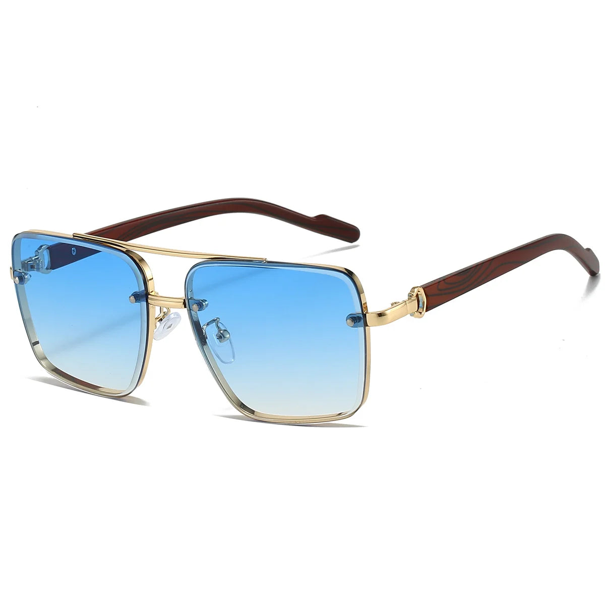 KAMMPT RetroPilot – Women’s Double Bridge Metal Sunglasses