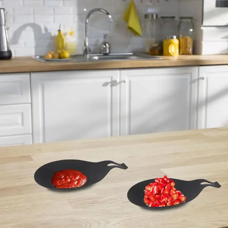 Spoon Rest – Heat-Resistant Silicone Utensil Holder