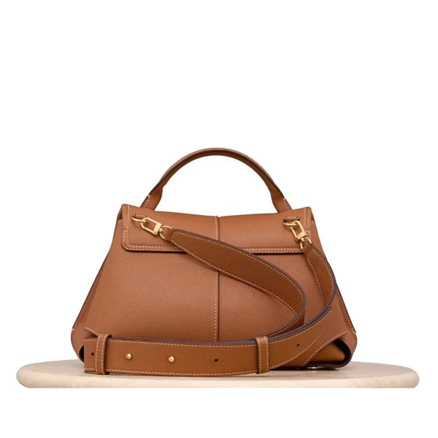 LuxSmile β High-End Pleated Leather Tote Bag
