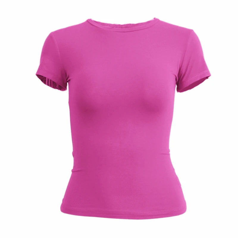 FlexFit Tee – Women’s Slim Fit Knitted Streetwear Top