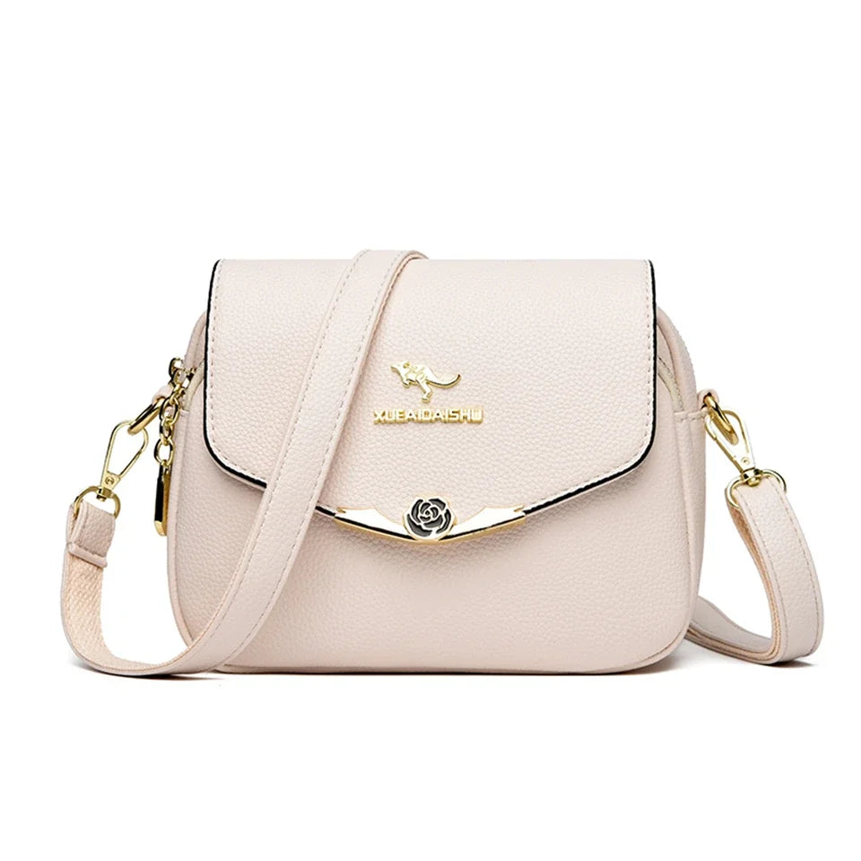 SoftLux β Elegant Soft Leather Small Messenger Bag