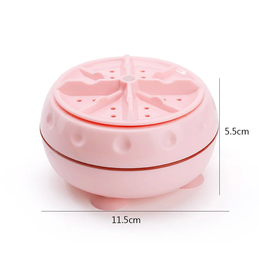 Automatic Mini Turbine Washing Machine β Portable Travel Washer with Air Bubble & Rotation (40W)