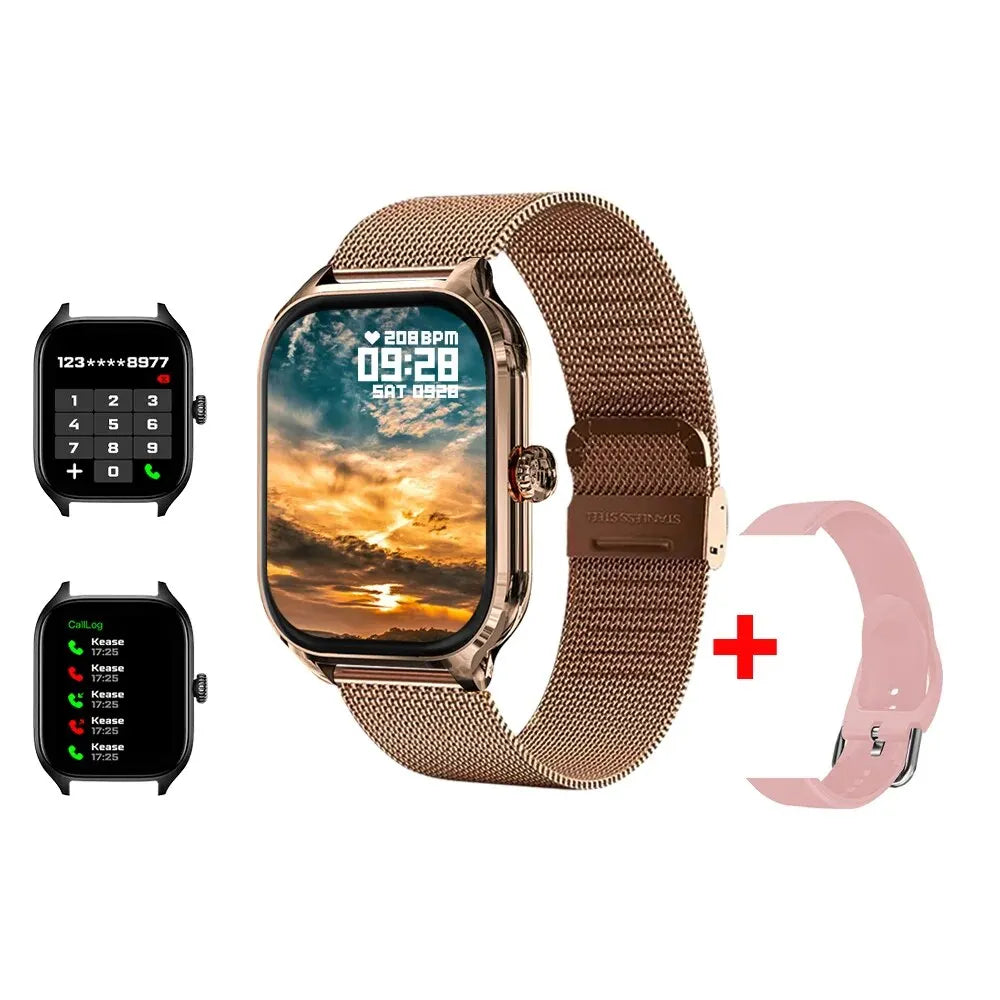 H9 Smart Watch 2.01" HD Screen β Call, Message, Fitness & Weather for Men & Women