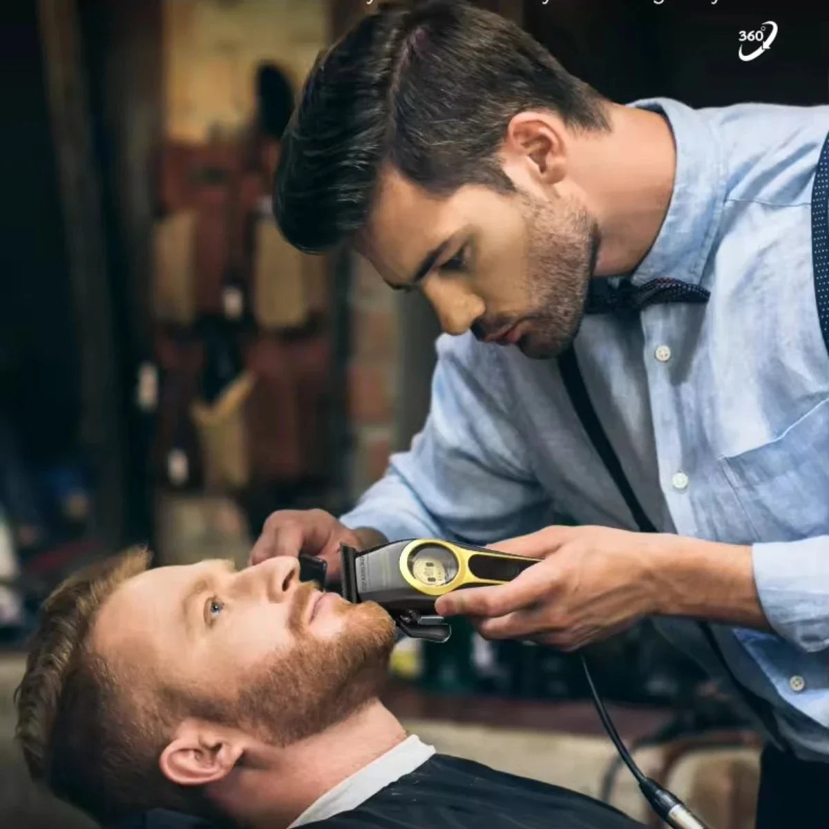 Kemei KM-2373 Magnetic Motor Hair Clipper – Professional Men’s Trimmer with Charging Base