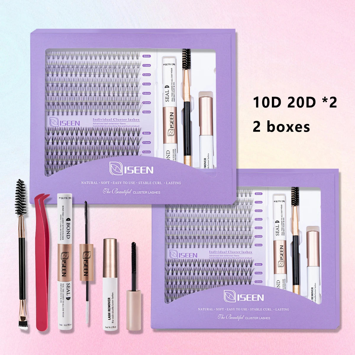 DIY Lash Extension Mix Styles Kit β Clusters with Bond, Seal & Tools