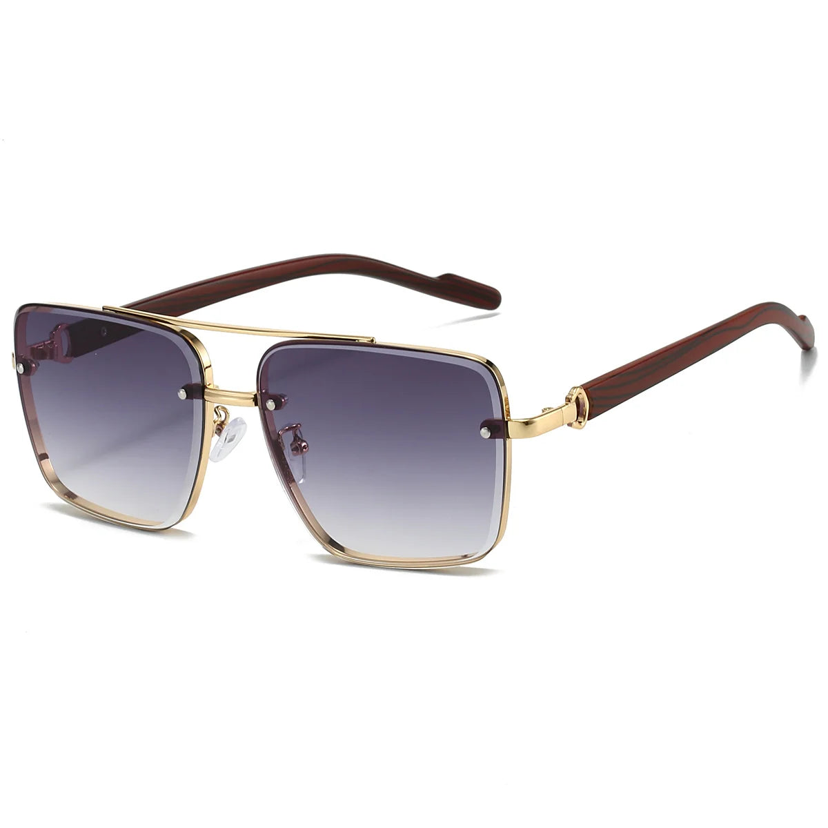 KAMMPT RetroPilot – Women’s Double Bridge Metal Sunglasses