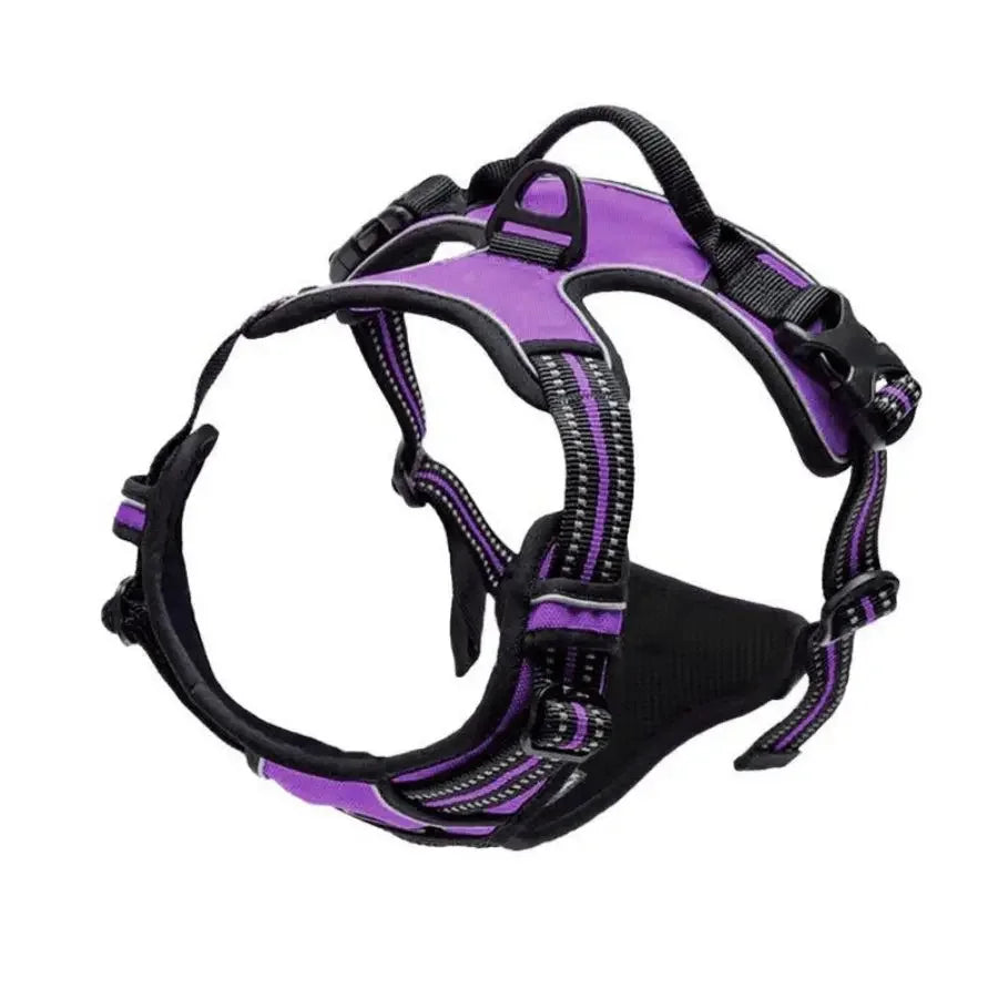 No-Pull Reflective Dog Harness – Front-Clip, Heavy-Duty with Handle for Large Dogs