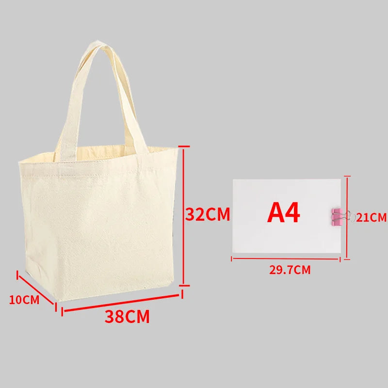 Canvas Tote β Large Eco-Friendly Shopping Bag for DIY Design