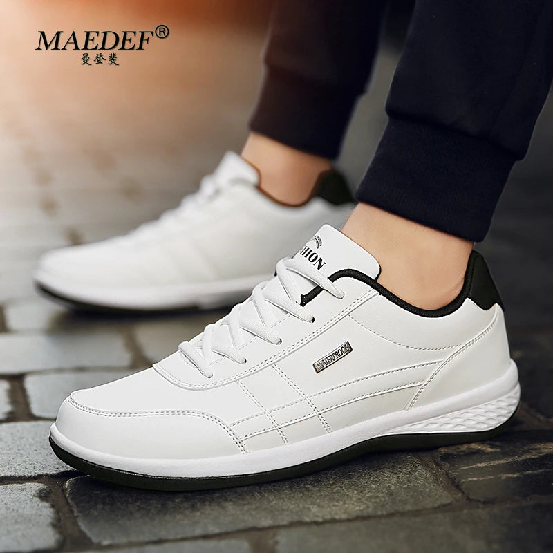 MAEDEF Vulcan β Waterproof Leather Casual Sneakers for Men