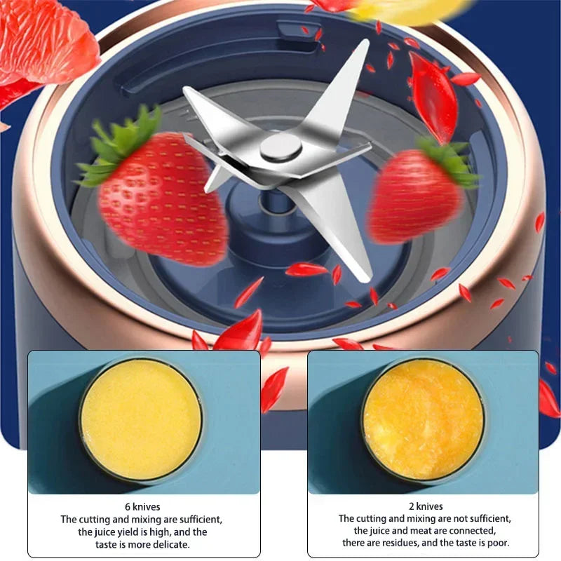 Portable USB Double-Cup Juicer β Electric Smoothie & Milkshake Blender