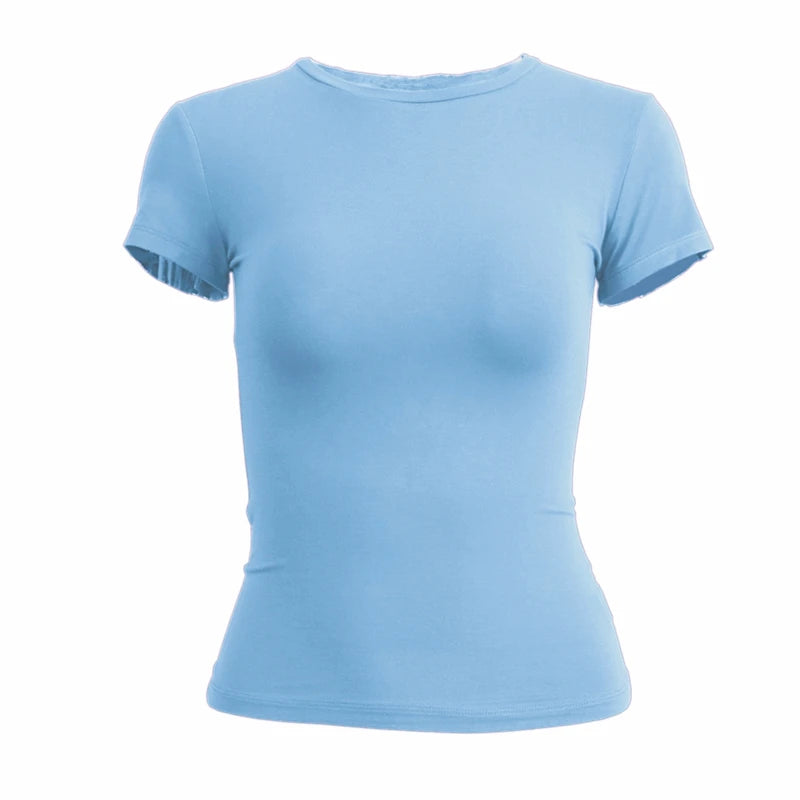 FlexFit Tee – Women’s Slim Fit Knitted Streetwear Top