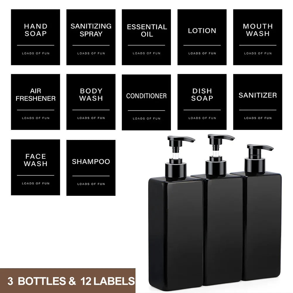 Soap Dispenser β 500ml Refillable Bottle with Labels