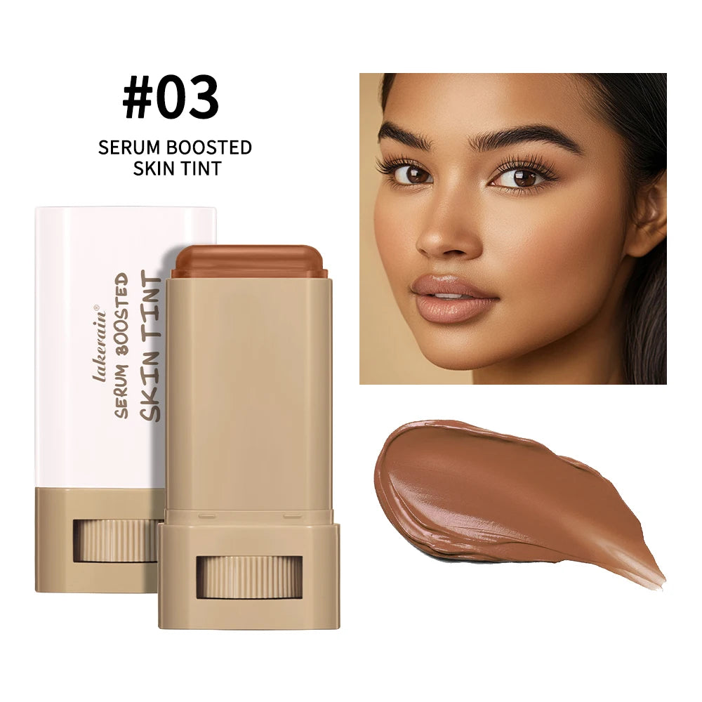 Serum-Infused Foundation Stick β Balm Texture, High Coverage & Skin-Boosting Glow