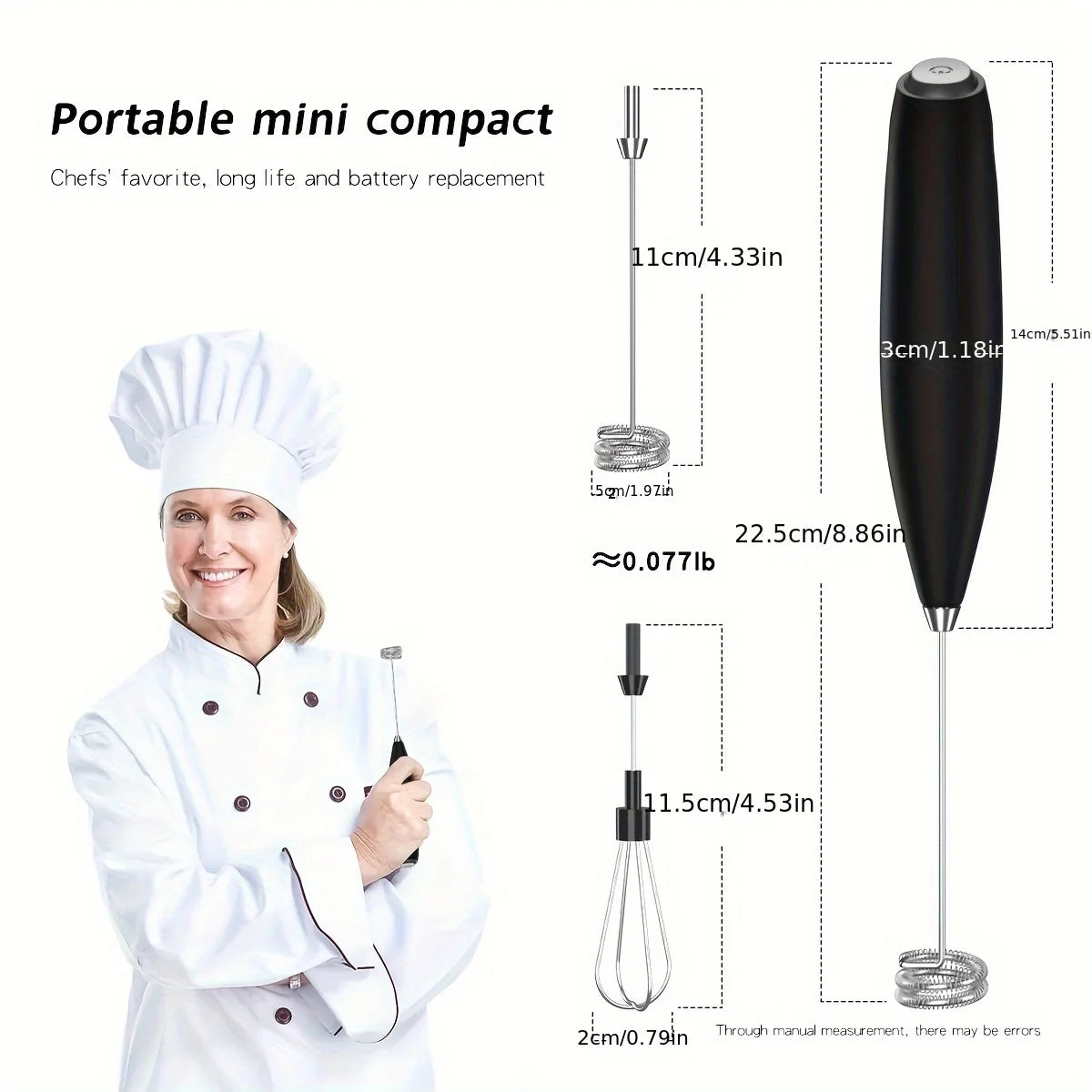 High-Speed Electric Milk Frother β Handheld Drink Mixer & Egg Beater