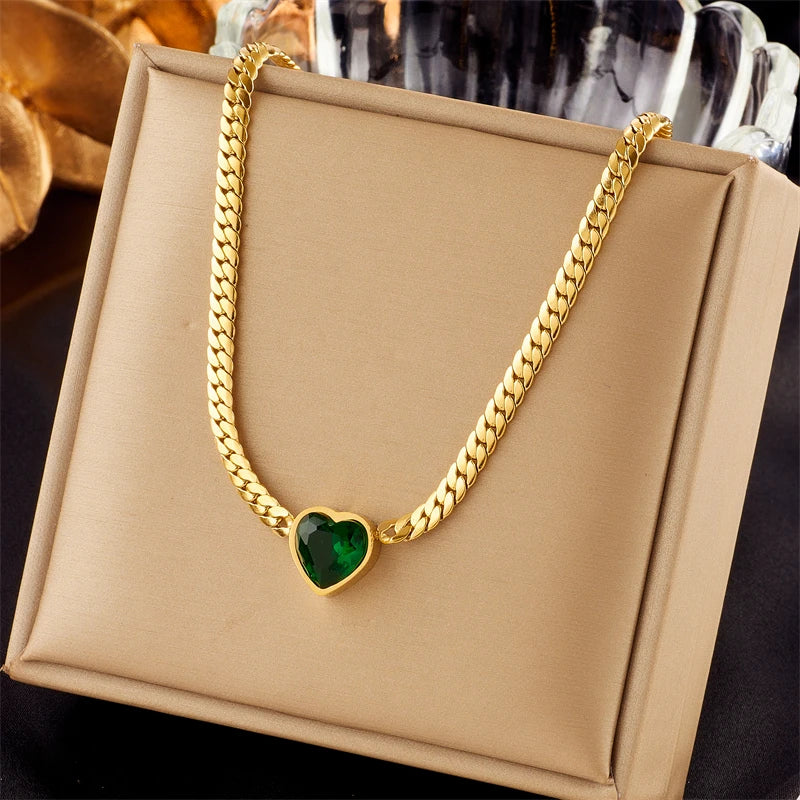DIEYURO 316L Stainless Steel Butterfly & Moon Pendant Necklace β Blue Eyes Multilayer Choker