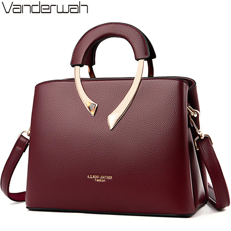 Vanderwah Luxe β 2025 Genuine Leather Designer Tote Bag