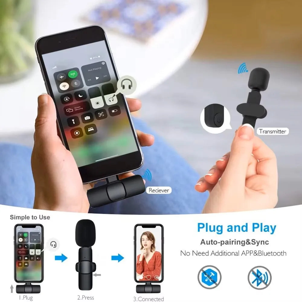 ClipCast Pro β Wireless Mini Lavalier Mic for iPhone & Android
