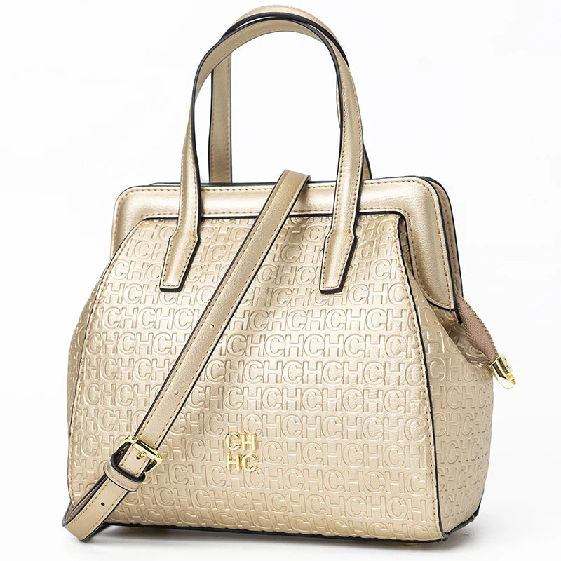 CH Classic β Monogram Zipper Shoulder Bag