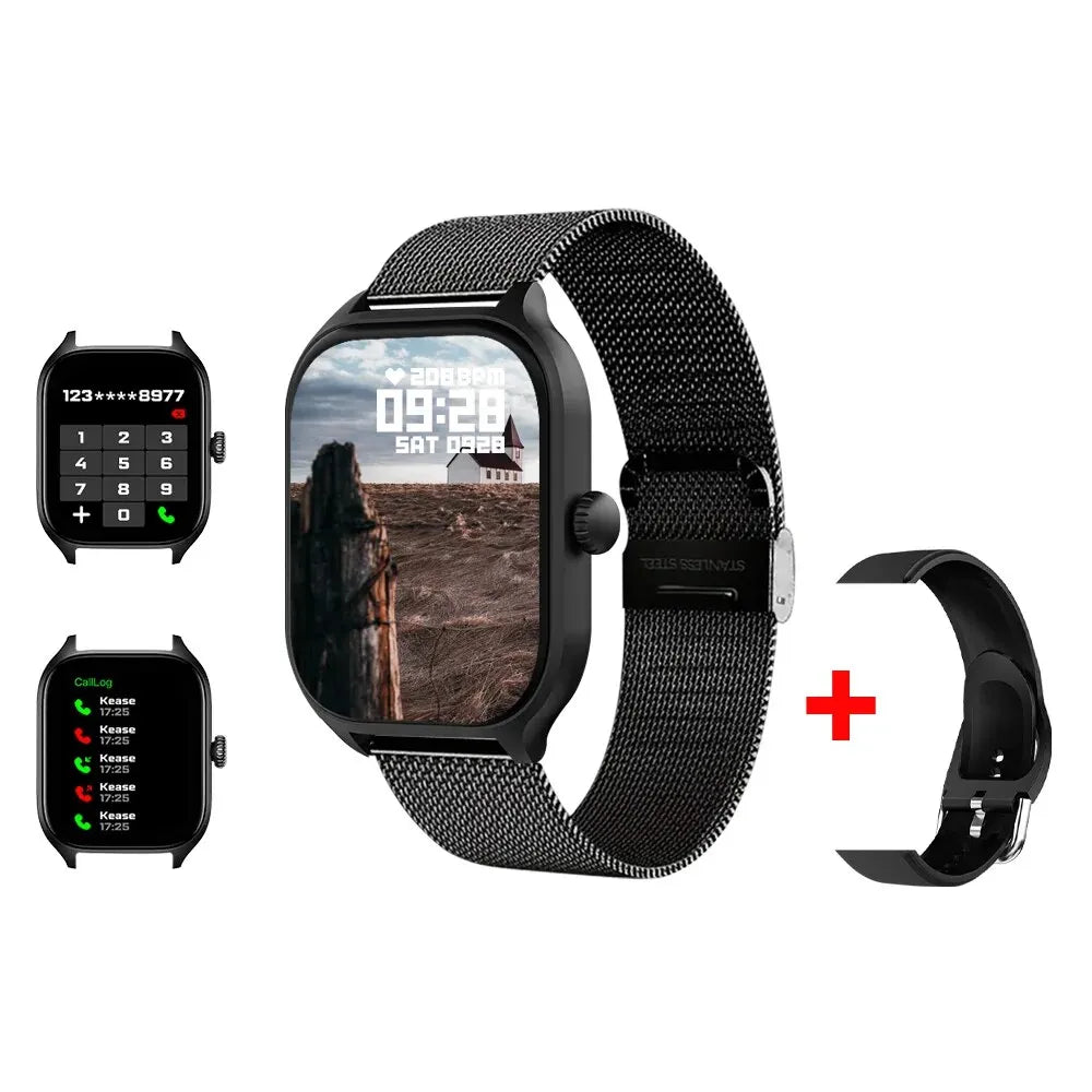 H9 Smart Watch 2.01" HD Screen β Call, Message, Fitness & Weather for Men & Women